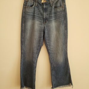 NWT Madewell Frayed Bottom Flare Jeans